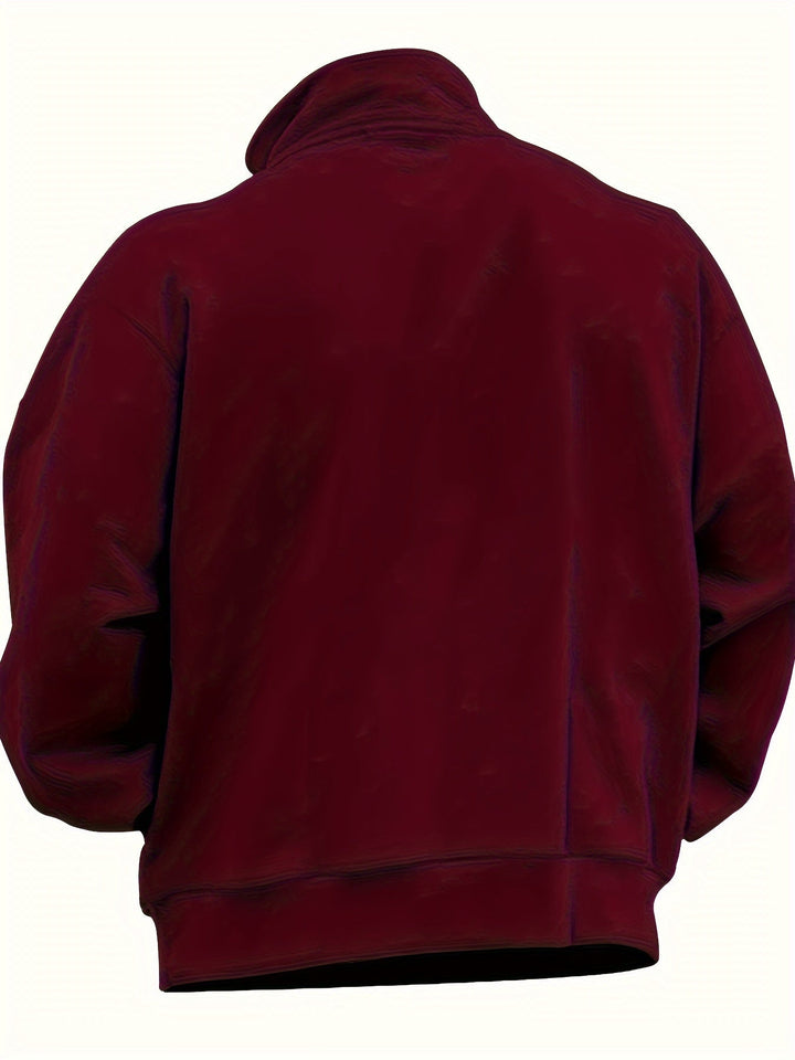 Luca | Muška majica s ležernim polu-zipom - Udobna majica za svaku priliku