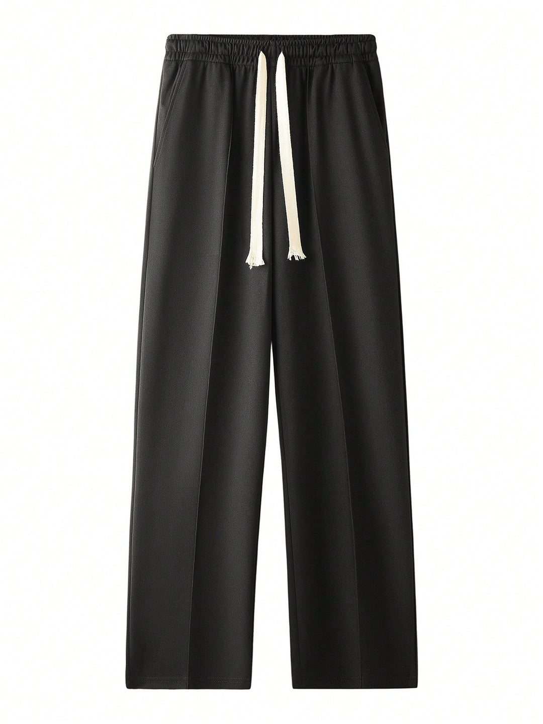 Sportske hlače za slobodno vrijeme za muškarce s vezicom | širok kroj i ravne nogavice