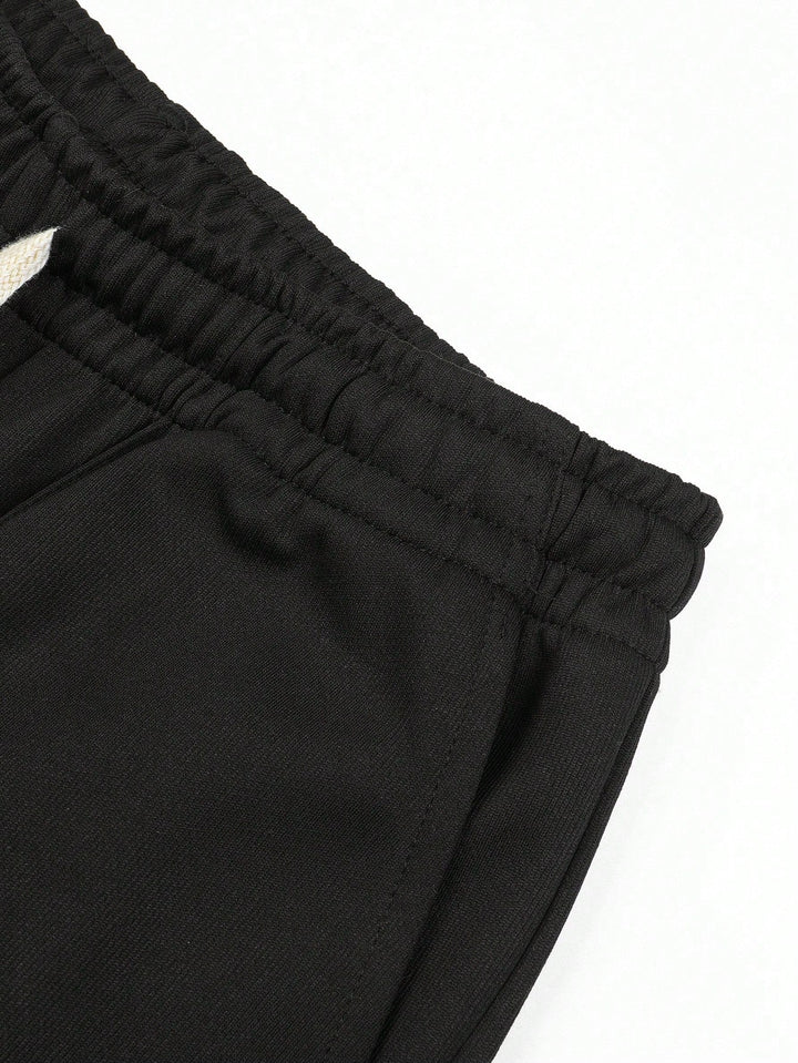 Sportske hlače za slobodno vrijeme za muškarce s vezicom | širok kroj i ravne nogavice