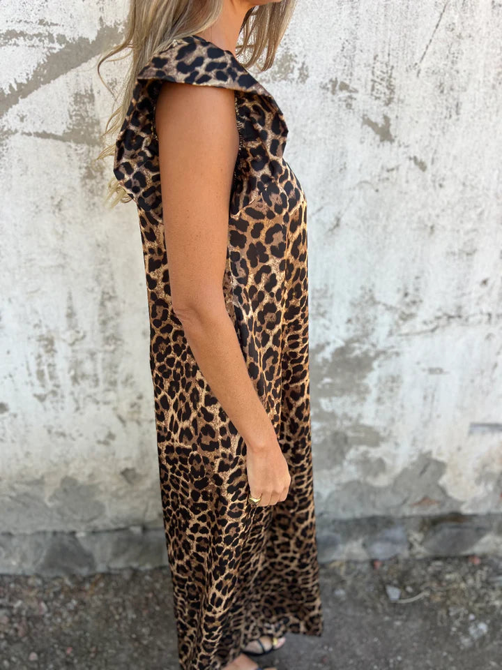 Aurelia | Jumpsuit s leopard uzorkom i prednjim džepovima