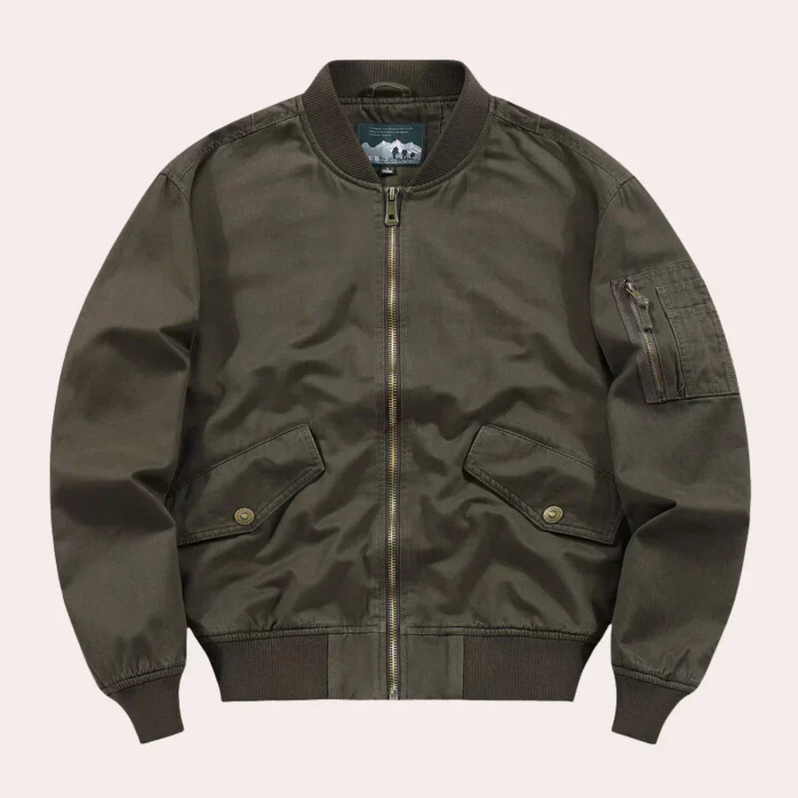 Corbin | Klasična bomber jakna za muškarce s bočnim džepovima - stylish lagana jakna s patentnim zatvaračem za casual i outdoor odjeću