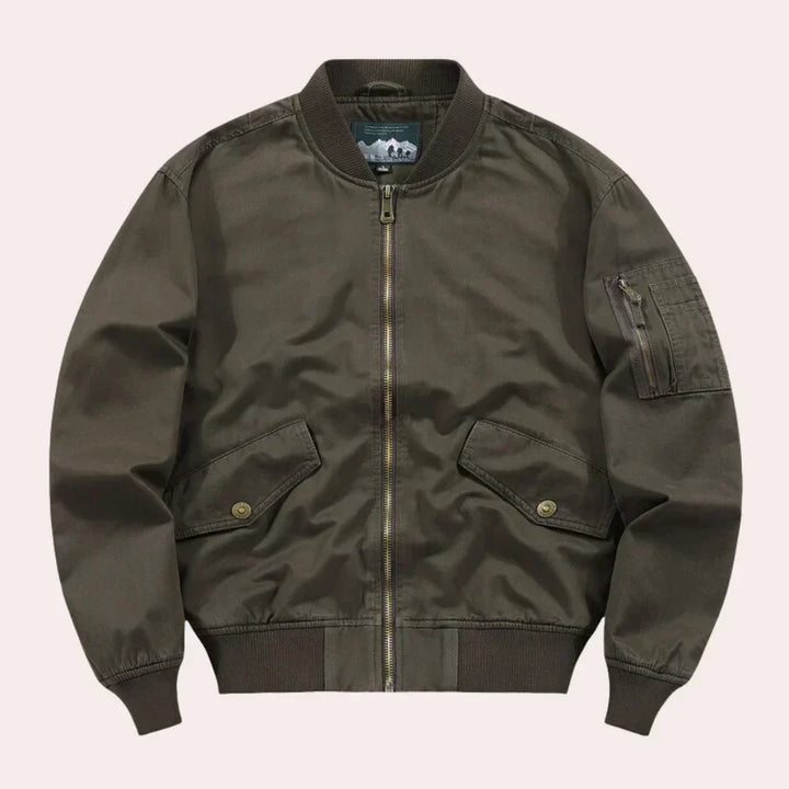 Corbin | Klasična bomber jakna za muškarce s bočnim džepovima - stylish lagana jakna s patentnim zatvaračem za casual i outdoor odjeću