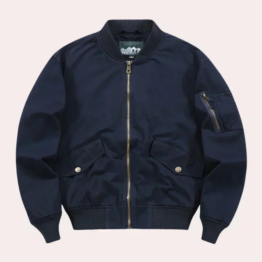 Corbin | Klasična bomber jakna za muškarce s bočnim džepovima - stylish lagana jakna s patentnim zatvaračem za casual i outdoor odjeću