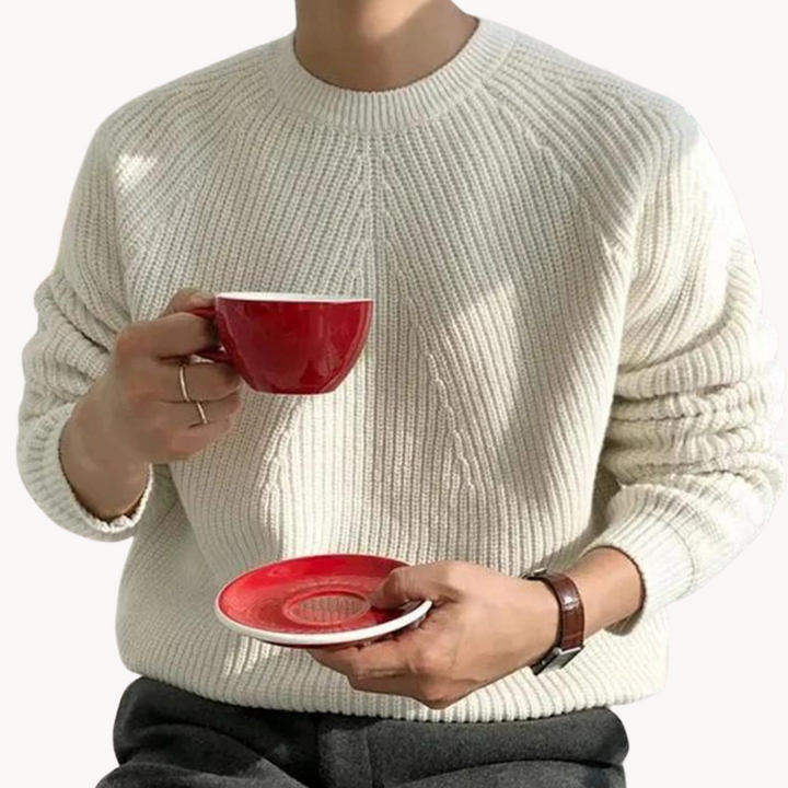 Anibal | Rebrasti Pulover - Premium Pleteni Pulover s Dugim Rukavima, Casual & Udoban